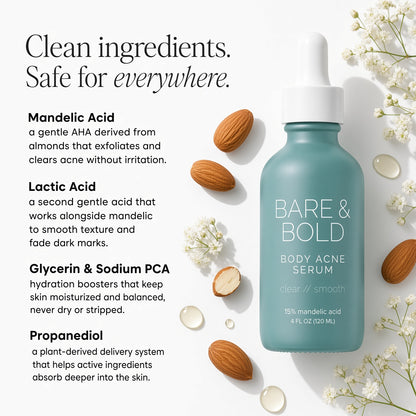 Bare & Bold Body Acne Serum 15% Mandelic Acid